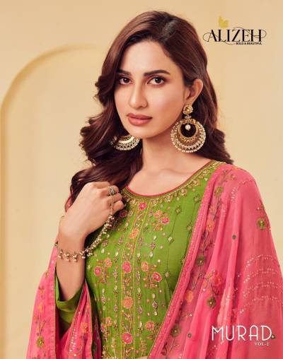 Murad Vol 2 By Alizeh Designer Straight Salwar Kameez Collection